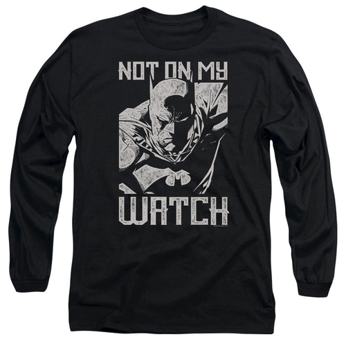 Batman Watch Mens Long Sleeve Shirt Black