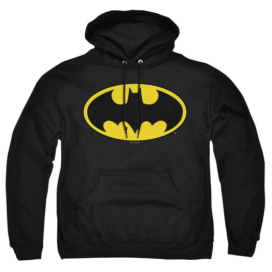 Batman Classic Logo Mens Hoodie Black