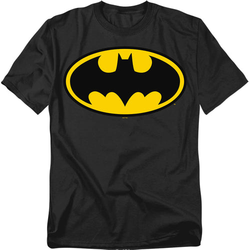 Batman Classic Logo Mens T Shirt Black