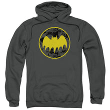 Load image into Gallery viewer, Batman Vintage Symbol Collage Mens Hoodie Charcoal
