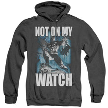 Load image into Gallery viewer, Batman Not On My Watch Heather Mens Hoodie Black
