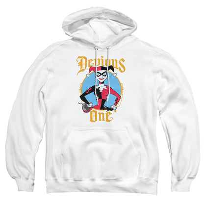 Batman Devious One Mens Hoodie White