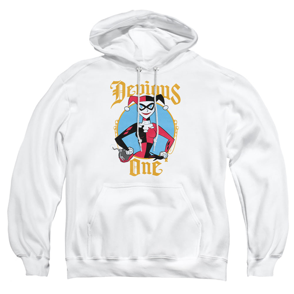 Batman Devious One Mens Hoodie White