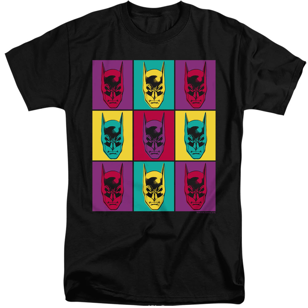 Batman Warhol Batman Mens Tall T Shirt Black