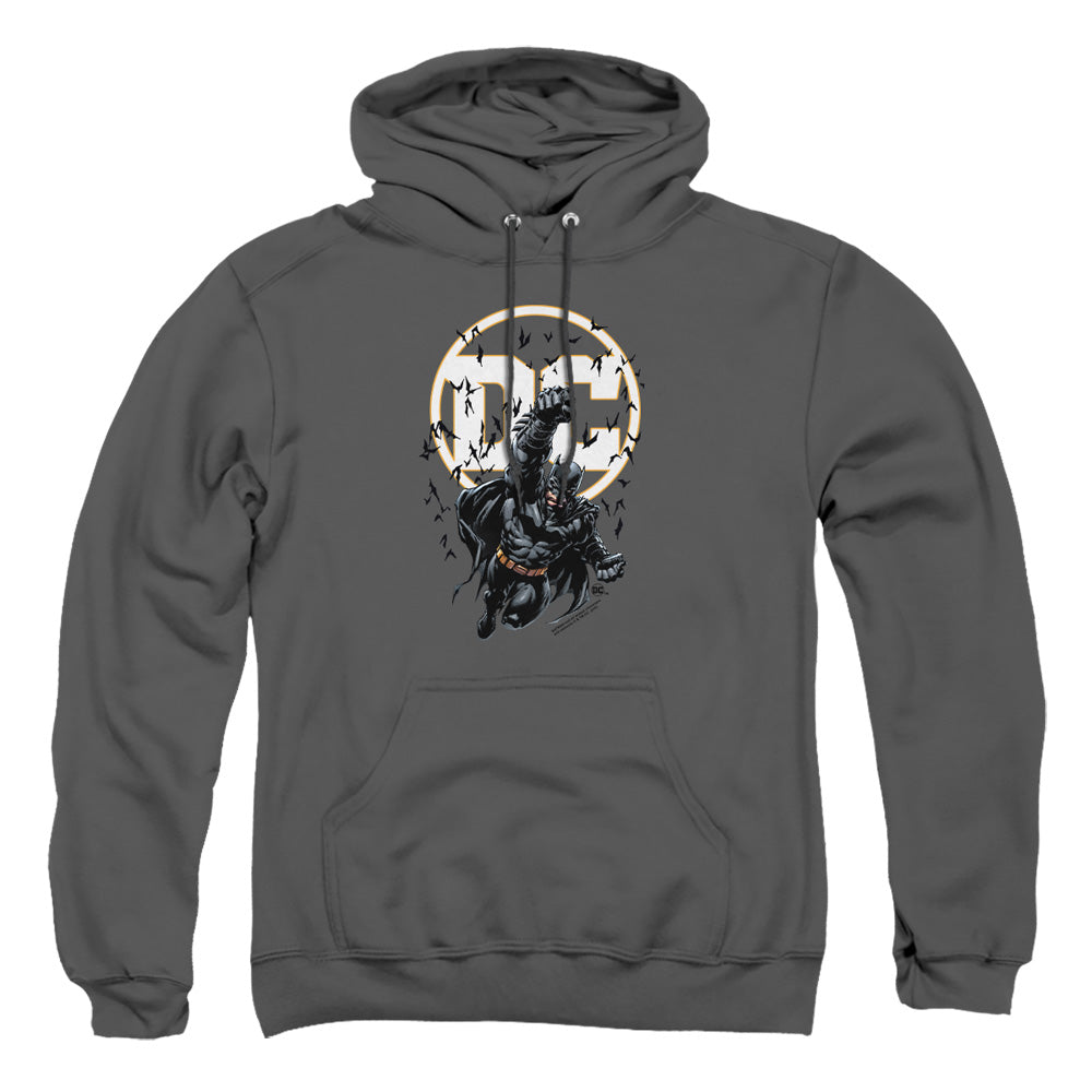 Batman Batman Dc Mens Hoodie Charcoal