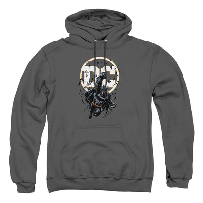 Batman Batman Dc Mens Hoodie Charcoal