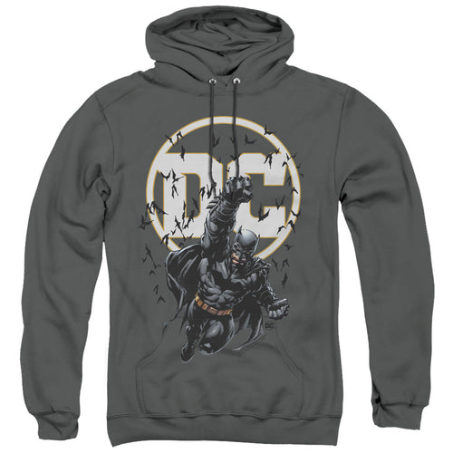 Batman Batman Dc Mens Hoodie Charcoal