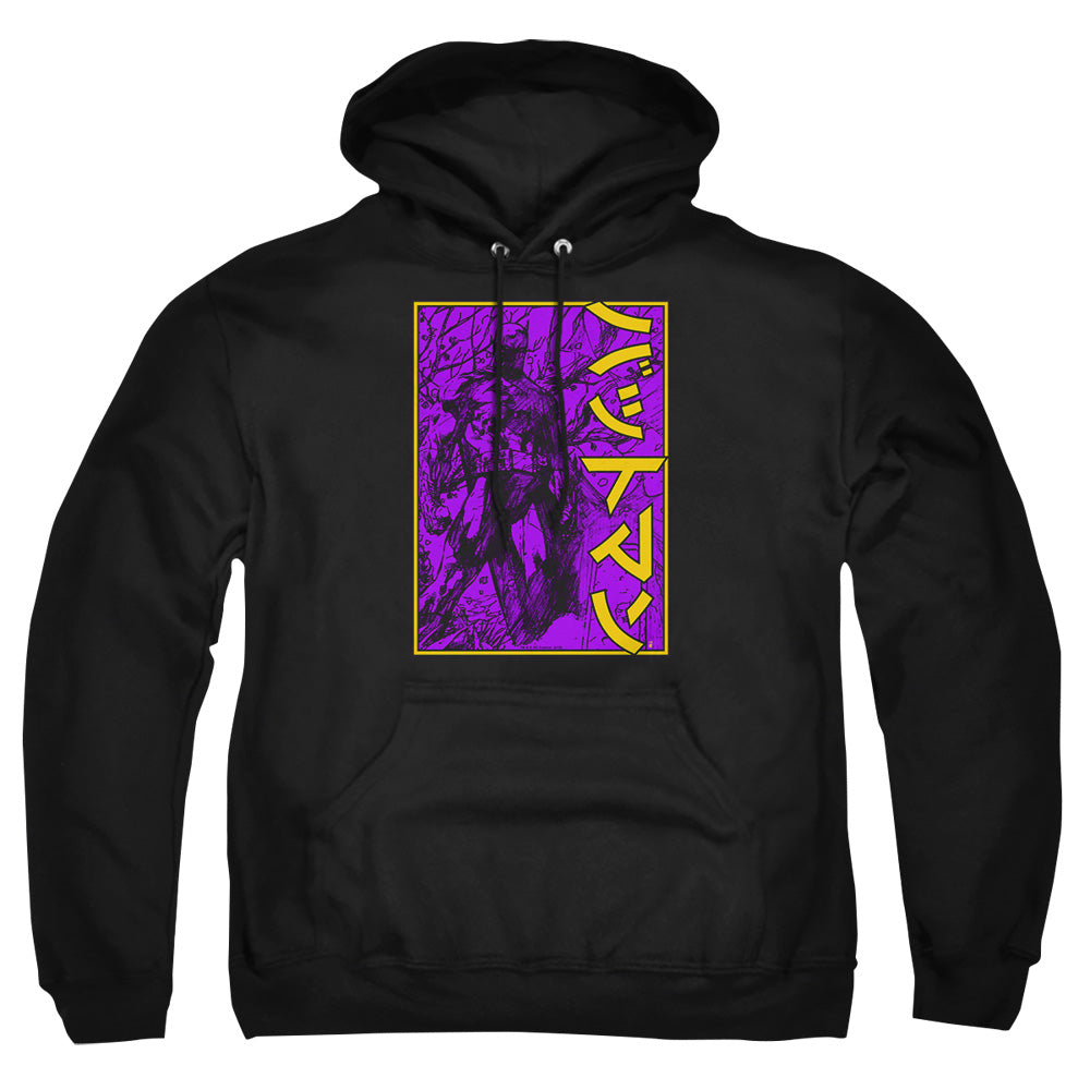Batman Big Framed Kanji Mens Hoodie Black