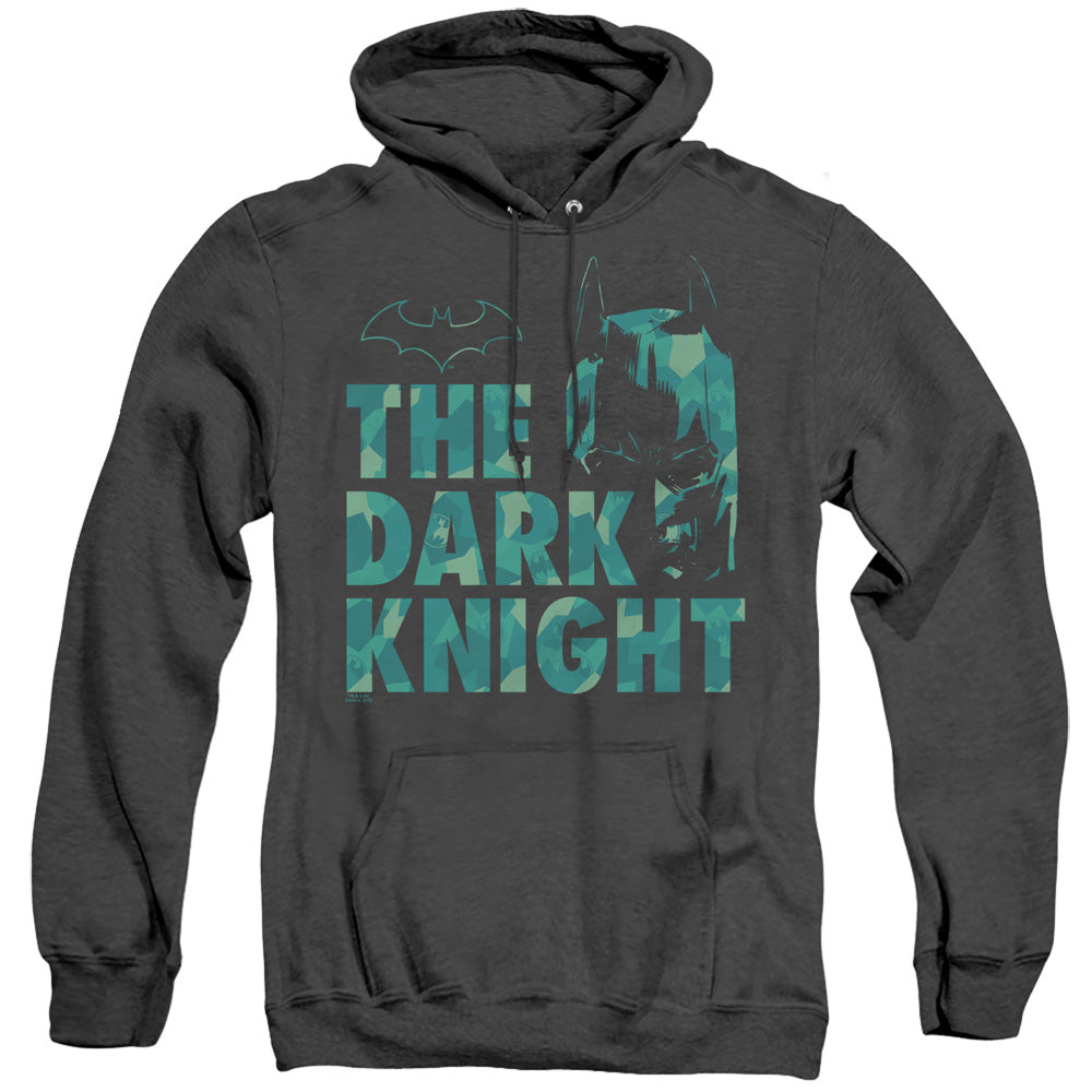 Batman Cutting Pattern Heather Mens Hoodie Black