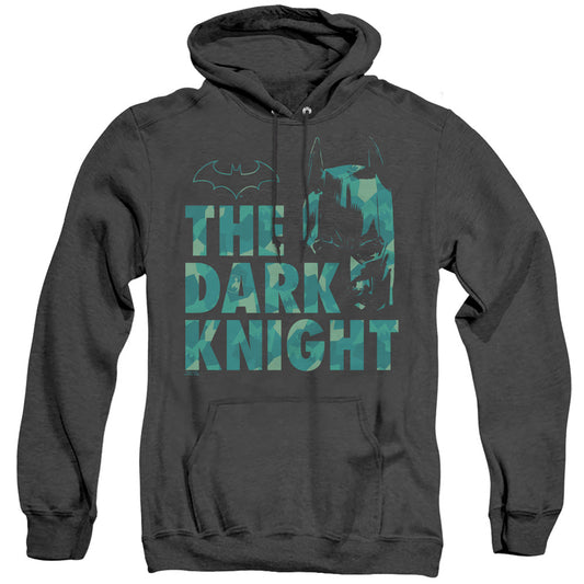 Batman Cutting Pattern Heather Mens Hoodie Black