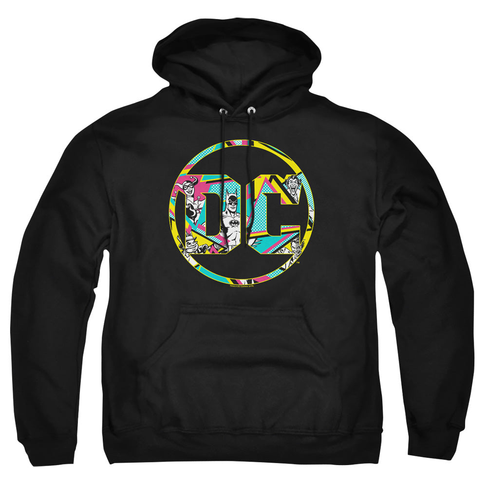 Batman 80S Bat Logo Mens Hoodie Black