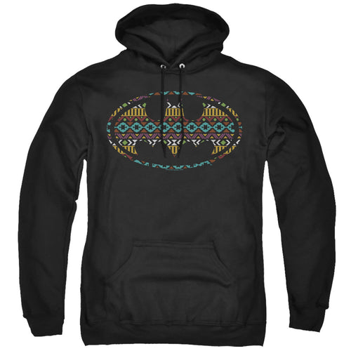 Batman Aztec Fill Mens Hoodie Black