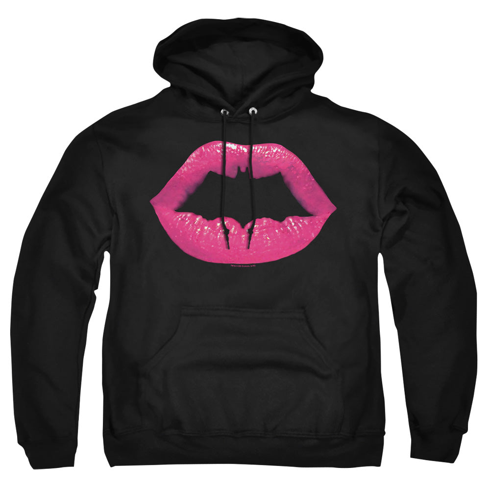 Batman Bat Kiss Mens Hoodie Black