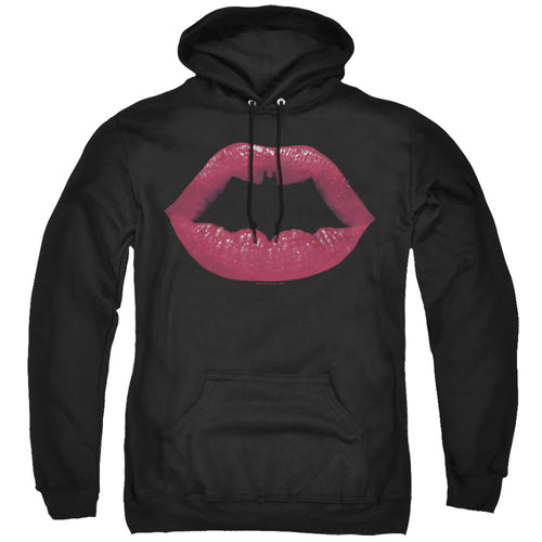 Batman Bat Kiss Mens Hoodie Black