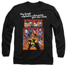 Load image into Gallery viewer, Batman Explode Mens Long Sleeve Shirt Black
