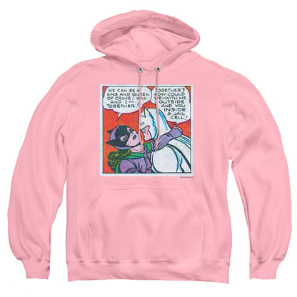 Batman Jail Cell Mens Hoodie Pink