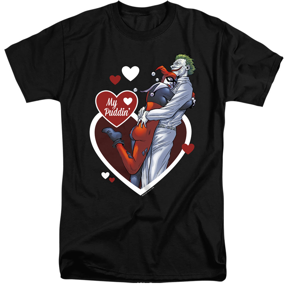 Batman My Puddin Mens Tall T Shirt Black