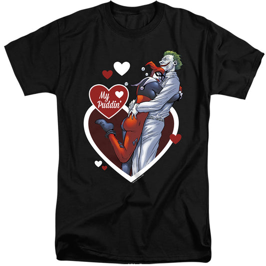Batman My Puddin Mens Tall T Shirt Black