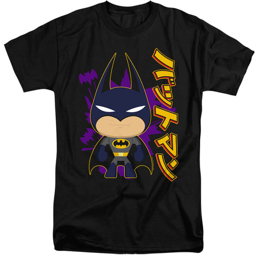 Batman Cute Kanji Mens Tall T Shirt Black