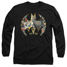 Load image into Gallery viewer, Batman 80th Shield Mens Long Sleeve Shirt Black
