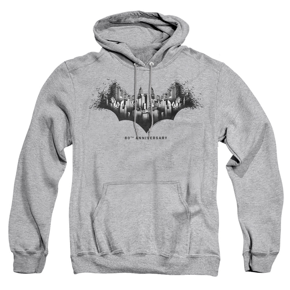 Batman Gotham Shield Mens Hoodie Athletic Heather