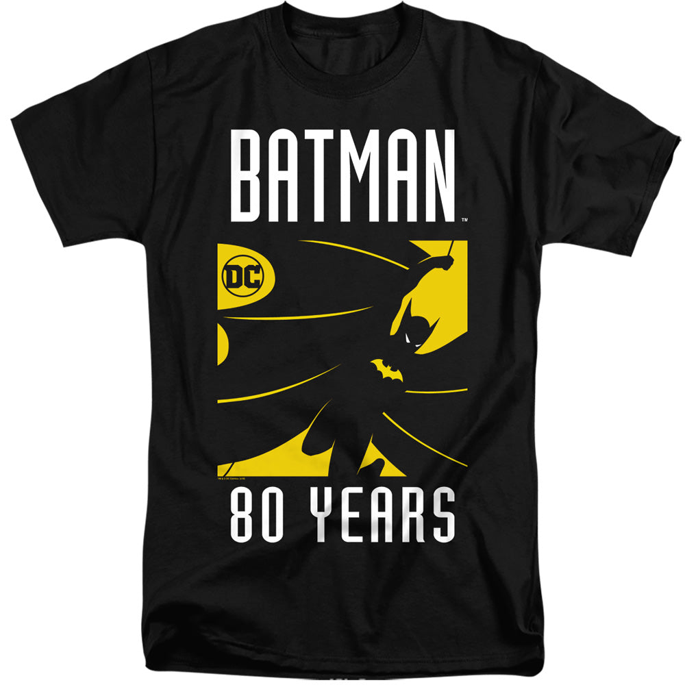 Batman Silhouete Mens Tall T Shirt Black