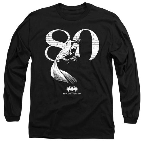 Batman 80 Wall Mens Long Sleeve Shirt Black