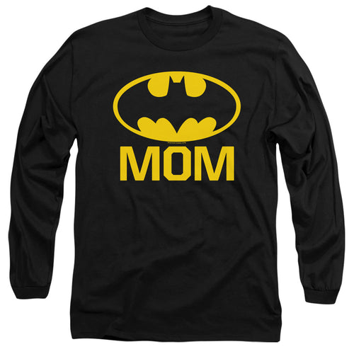 Batman Bat Mom Mens Long Sleeve Shirt Black