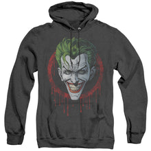 Load image into Gallery viewer, Batman Joker Drip Heather Mens Hoodie Black
