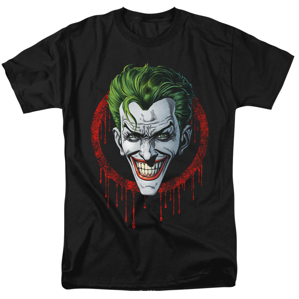 Batman Joker Drip Mens T Shirt Black
