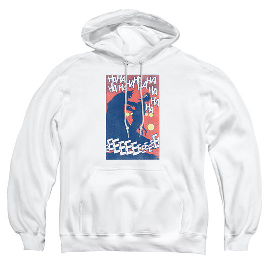 Batman Punchline Mens Hoodie White