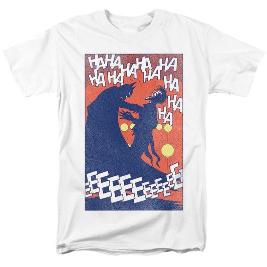Batman Punchline Mens T Shirt White