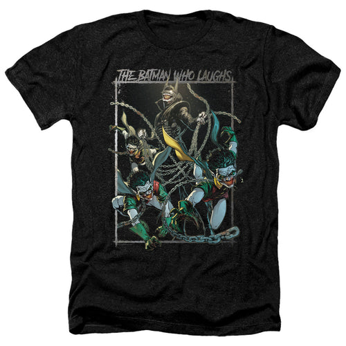 Batman Batman Who Laughs Heather Mens T Shirt Black
