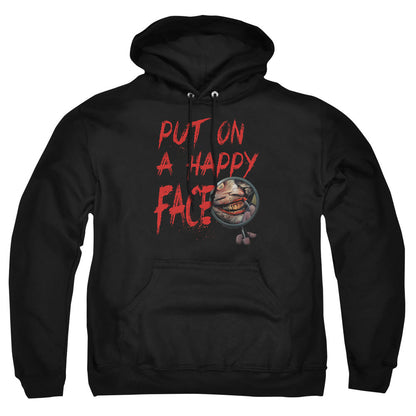 Batman Happy Face Mens Hoodie Black