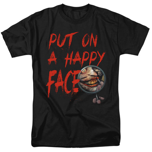 Batman Happy Face Mens T Shirt Black