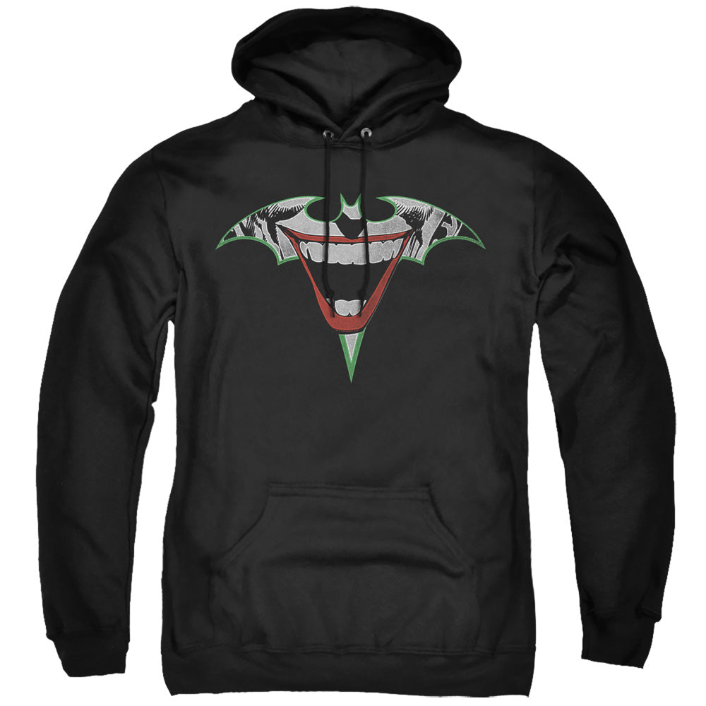 Batman Joker Bat Logo Mens Hoodie Black