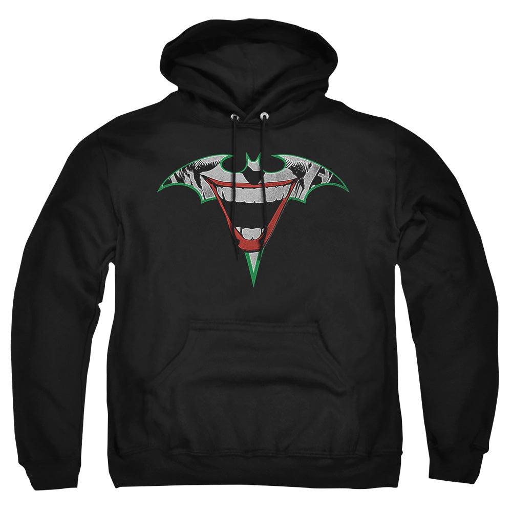 Batman Joker Bat Logo Mens Hoodie Black
