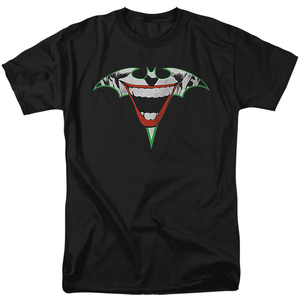 Batman Joker Bat Logo Mens T Shirt Black