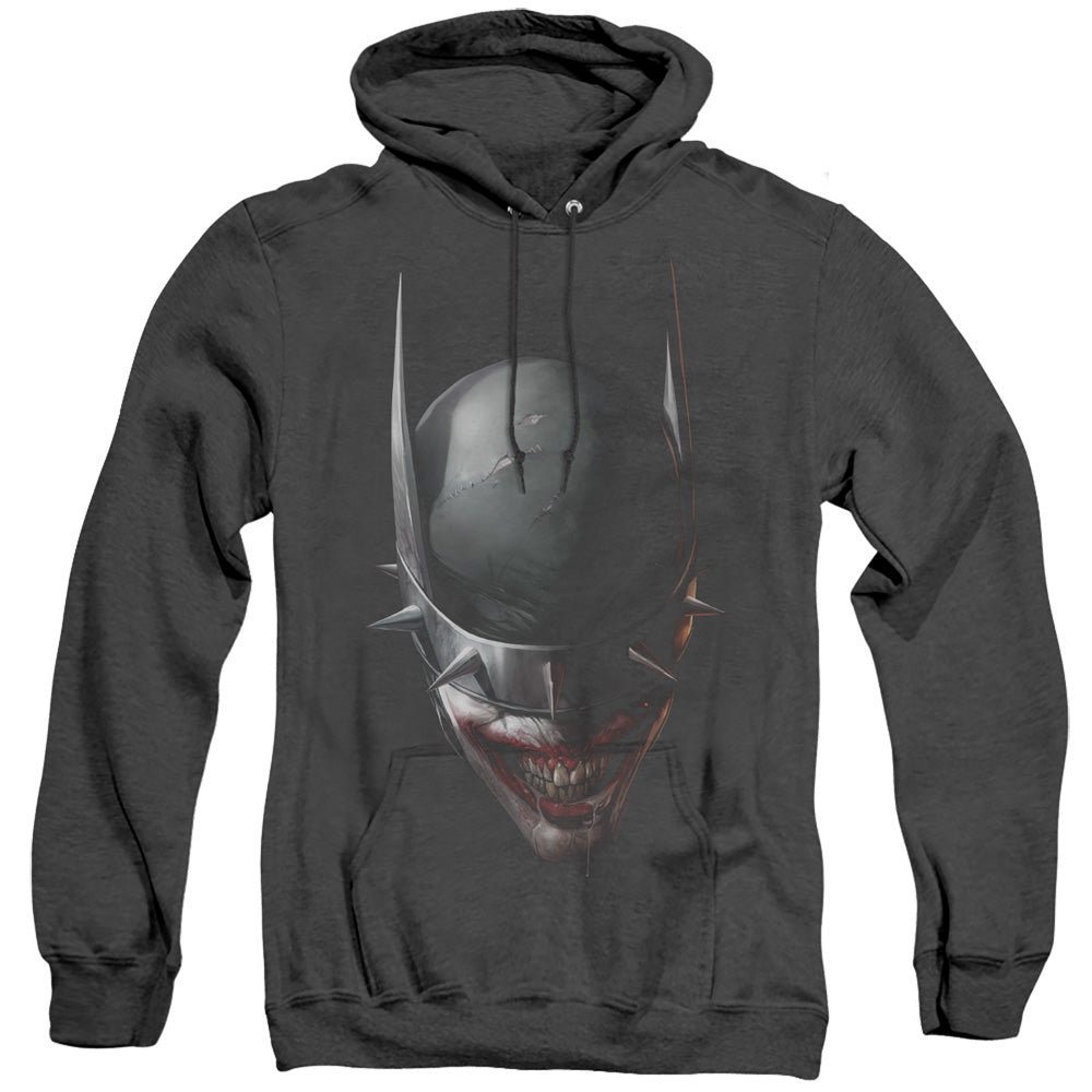 Batman Batman Who Laughs Head Heather Mens Hoodie Black