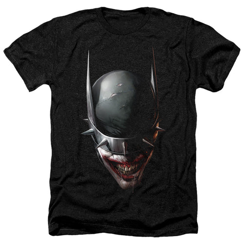 Batman Batman Who Laughs Head Heather Mens T Shirt Black
