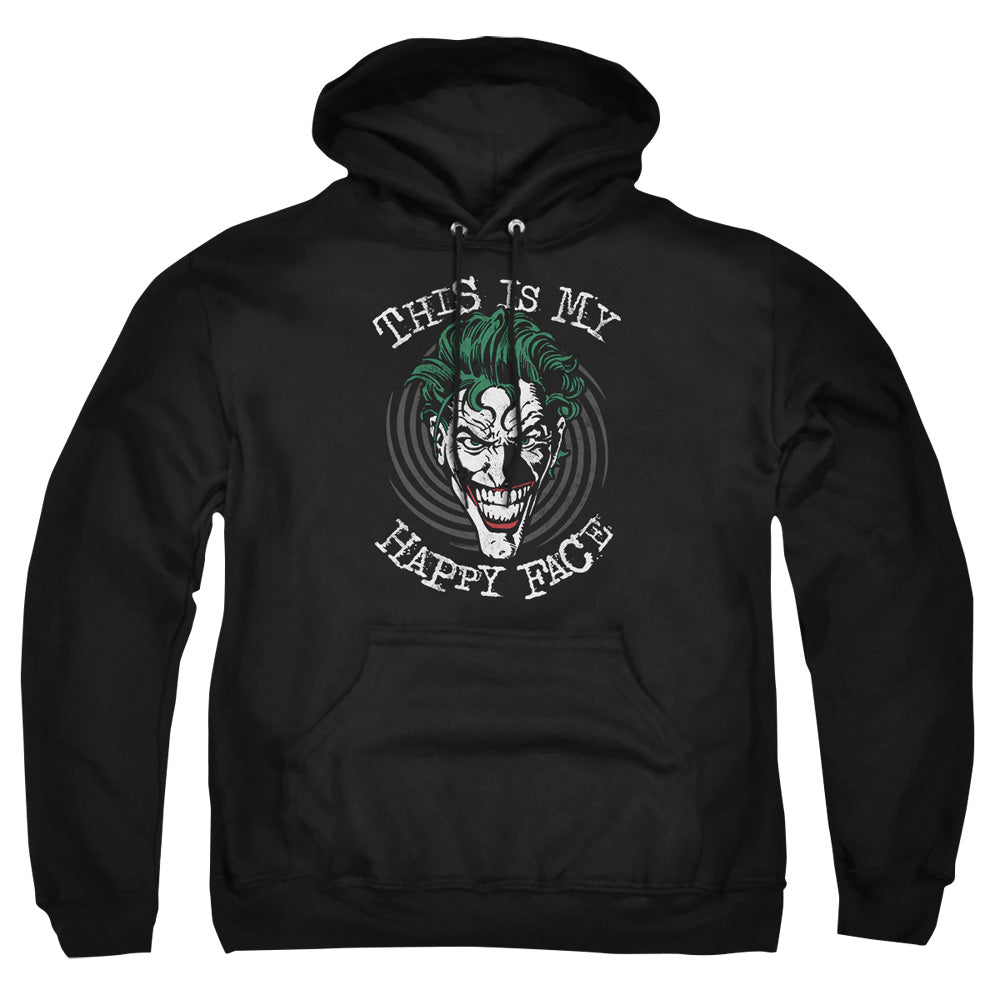 Batman Maniacal Spiral Mens Hoodie Black