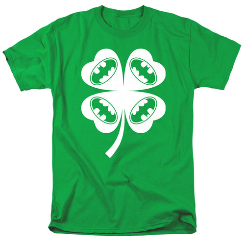 Batman Bat Clover Mens T Shirt Kelly Green