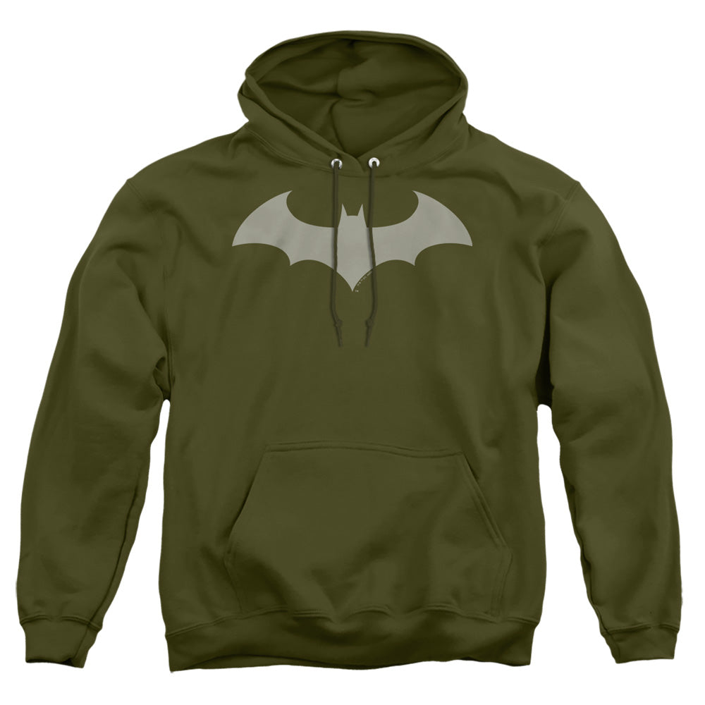 Batman Batman Logo Military Green Mens Hoodie Military Green
