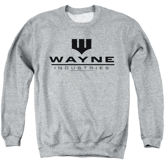 Batman Wayne Industries Mens Crewneck Sweatshirt Athletic Heather