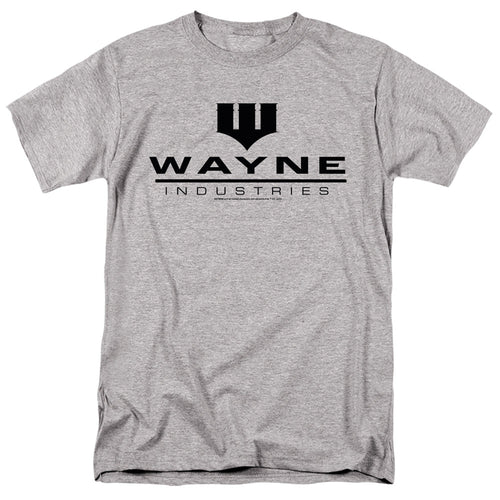 Batman Wayne Industries Mens T Shirt Athletic Heather