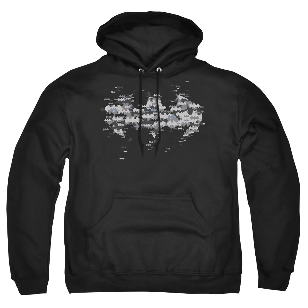 Batman Multi Bat Logo Mens Hoodie Black