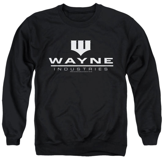 Batman Wayne Industries Black Mens Crewneck Sweatshirt Black