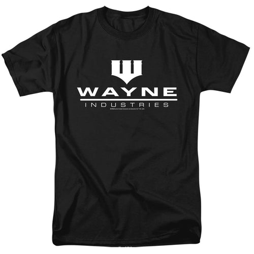 Batman Wayne Industries Black Mens T Shirt Black