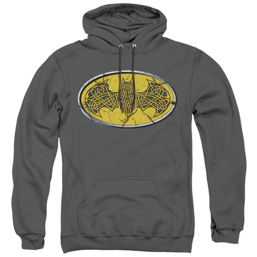 Batman Celtic Shield Mens Hoodie Charcoal