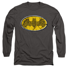 Load image into Gallery viewer, Batman Celtic Shield Mens Long Sleeve Shirt Charcoal
